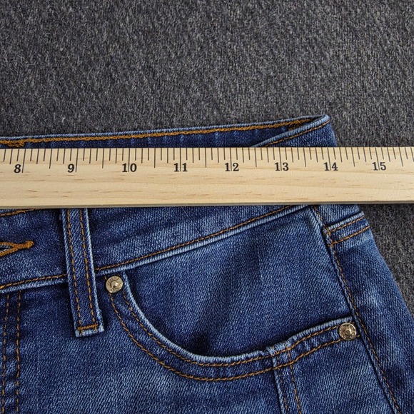 Chicos SO SLIMMING High Rise Wide Leg Jean Size 4R Blue Denim Cargo Pocket - Picture 11 of 11